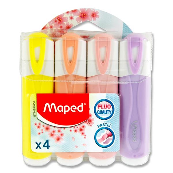 SURLIGNEUR MAPED POCHETTE DE 4 PASTEL