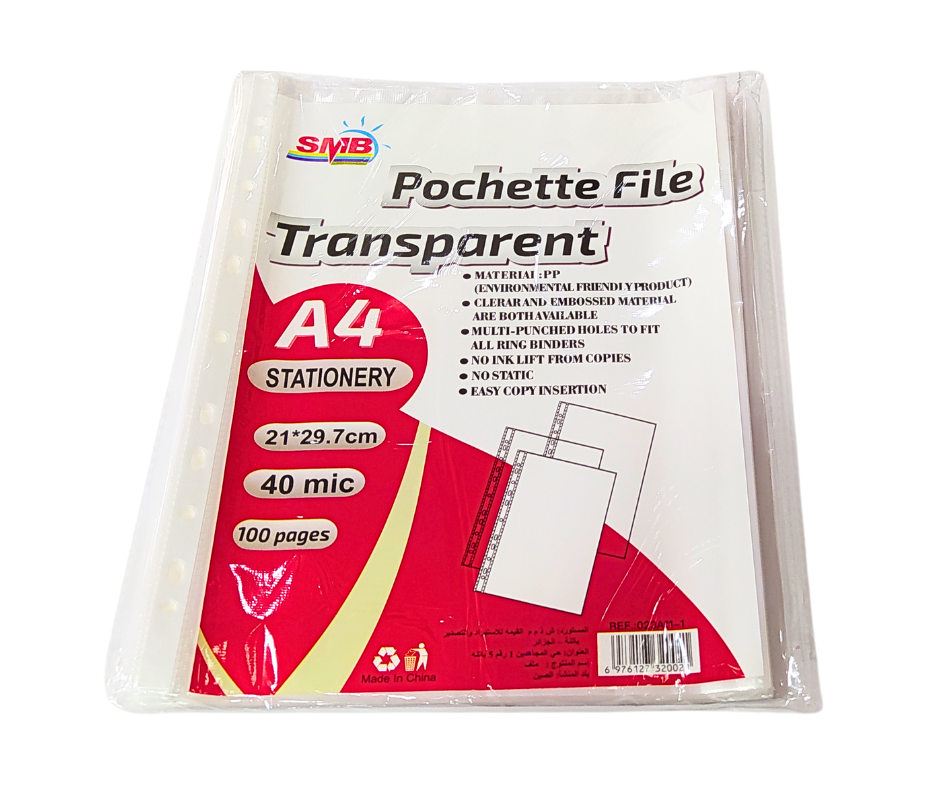 POCHETTE PERFOREE SMB 40M