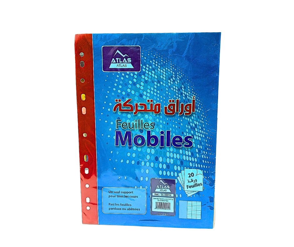 FEUILLE MOBILE ECRITURE ATLAS 