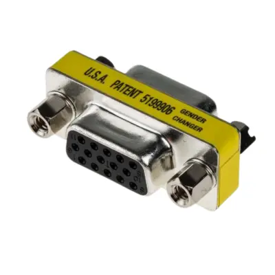 ADAPTATEUR SUB-D 15 FEMELLE VERS SUB-D 15 FEMELLE.