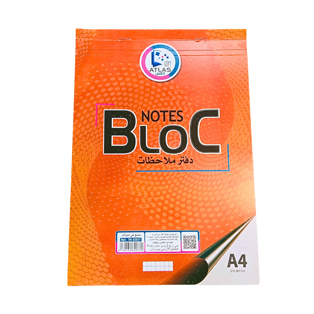 BLOC NOTE ATLAS PIQUET A4 TK63039