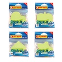 STICK NOTE TECHNO COULEURS FLUO 100F