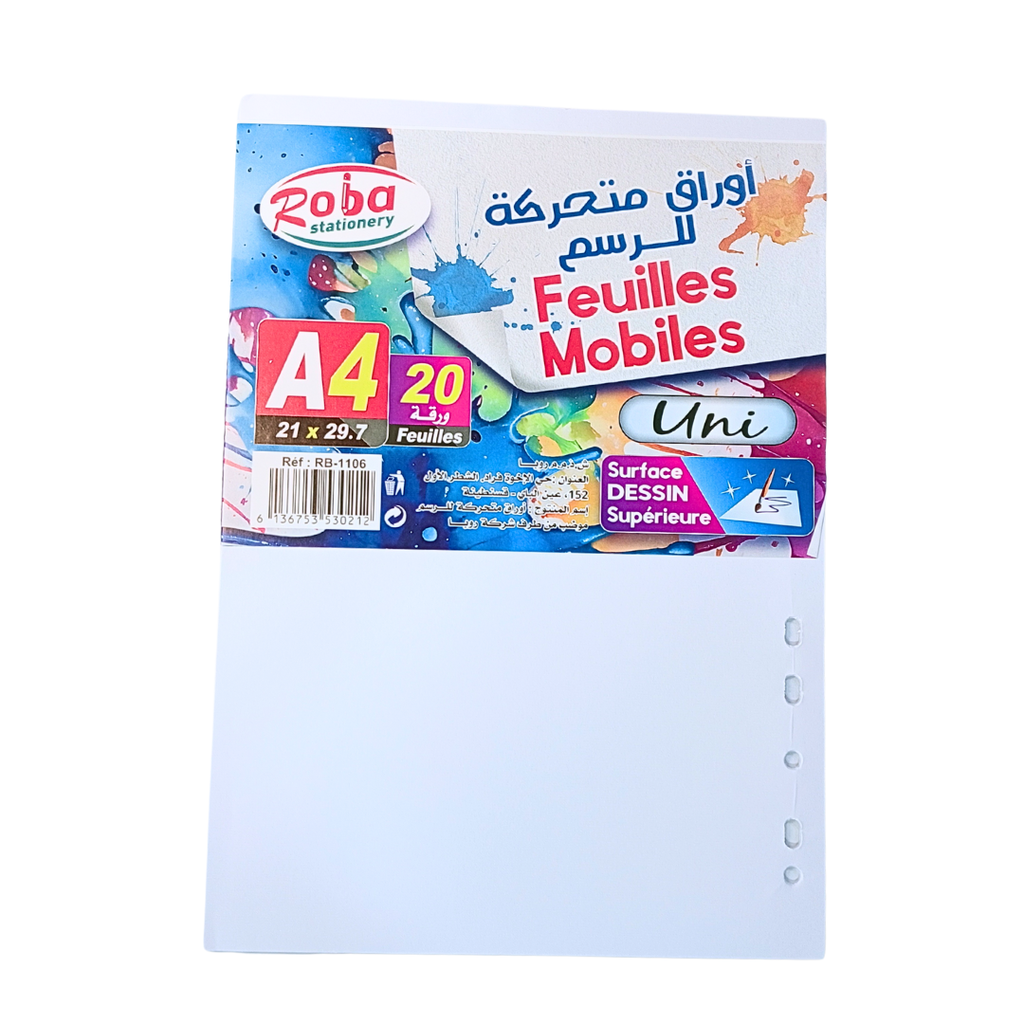 FEUILLE MOBILE DESSIN ROBA RB1106