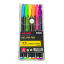 STYLO GEL JIA HAO NEON POCHETTE DE 6