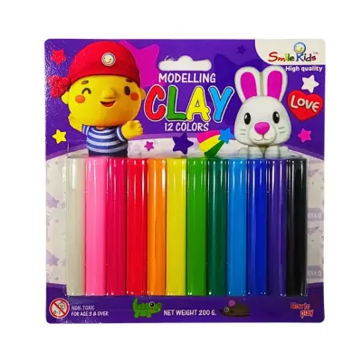 PATE A MODELER SMILE KIDS 12 COULEURS P113