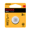 PILE KODAK CR2025 MAX LITHIUM 3V