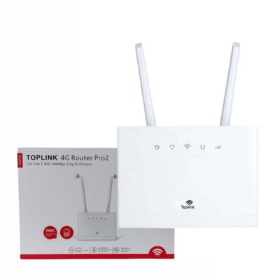 TOPLINK ROUTEUR 4G MODEM LTE SANS FIL 450MBPS WIFI PRO 2 AVEC EMPLACEMENT POUR CARTE SIM
