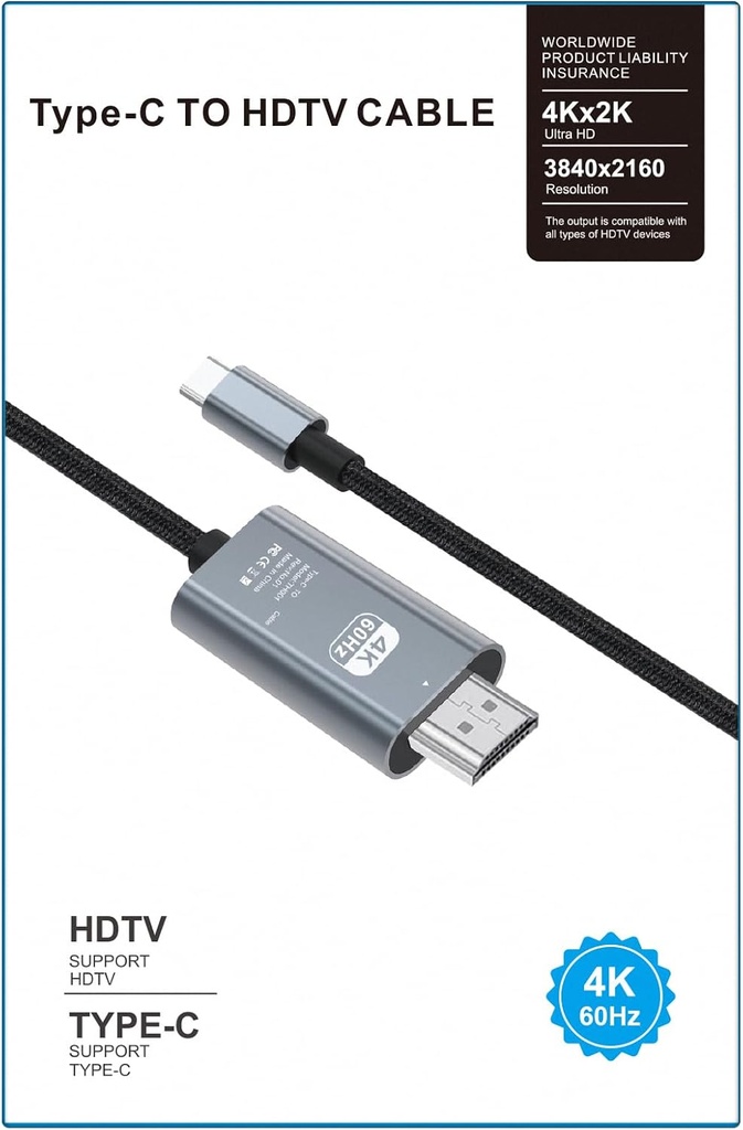 CABLE HDMI / TYPE C