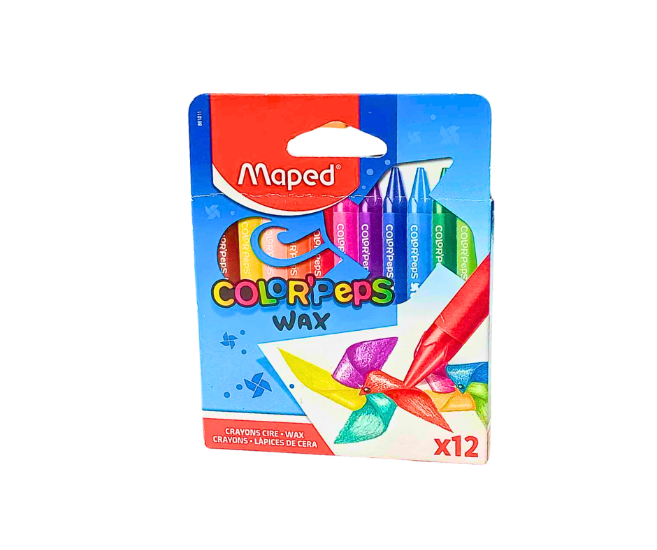 CRAYONS COULEURS MAPED CIRE 12PCS PM MA861011