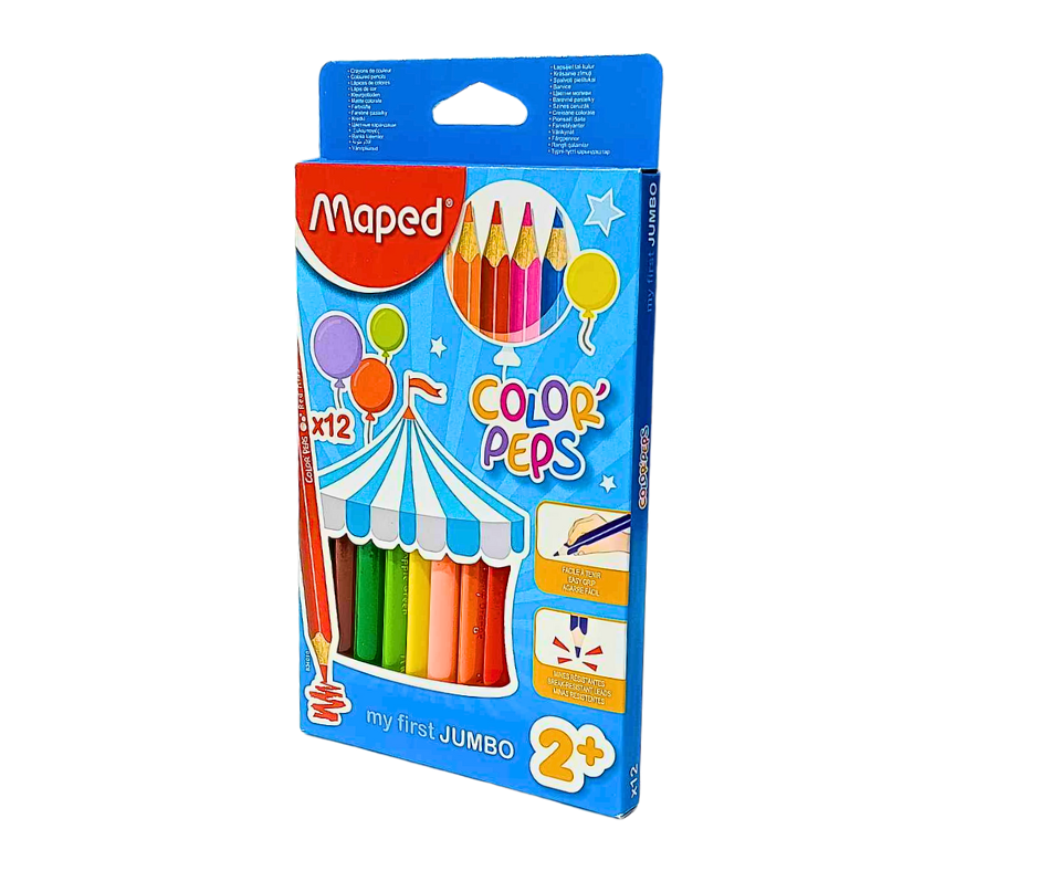 CRAYONS COULEURS MAPED MAXI 12PCS 834010