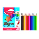 CRAYONS COULEURS MAPED 12 PIÈCES PM MA832500