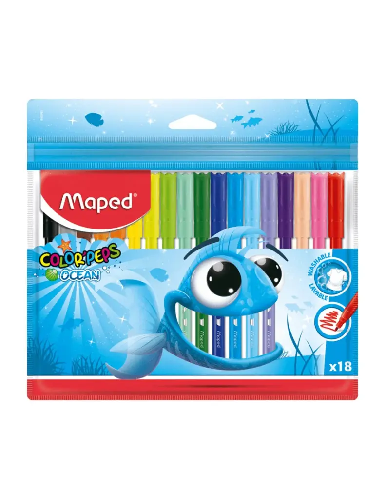 FEUTRE MAPED OCEAN 18PCS MA845721
