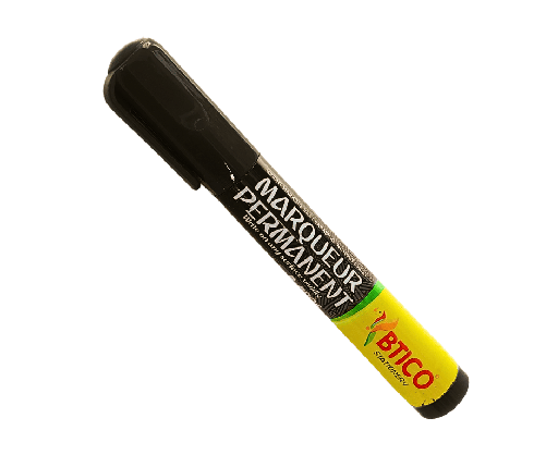 [B8006N] MARQUEUR PERMANENT BTICO NOIR ET BLEU B8006N