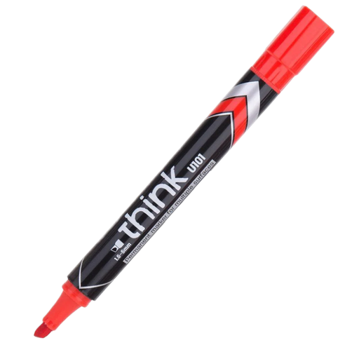 [U10140] MARQUEUR PERMANENT DELI ROUGE U10140