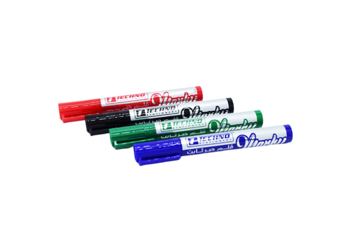 [TE4683] MARQUEUR PERMANENT TECHNO ROUGE TE4683