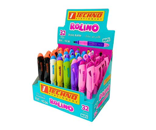[TE4536] MINI STYLO A PLUME TECHNO ROLLER PEN TE4536