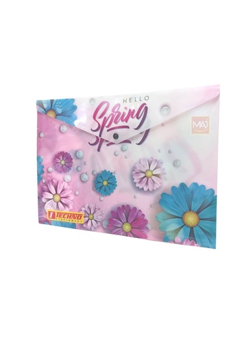 [TE5288] POCHETTE ENVELOPPE A BOUTON TECHNO 5288