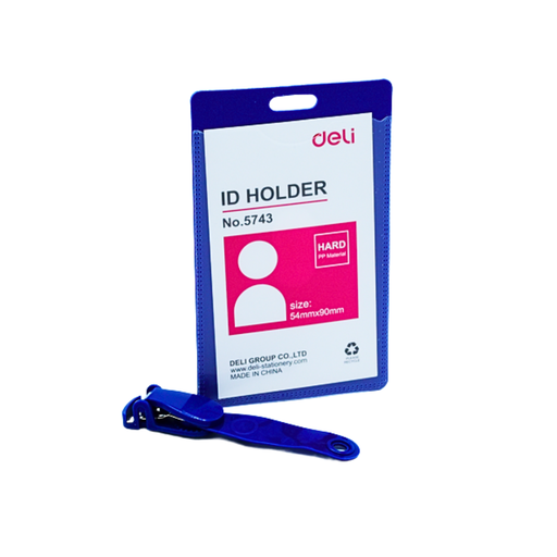 [DE5743] PORTE BADJE DURE AVEC CLIP DELI 5743