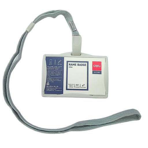 [DE5744] PORTE BADGE DURE AVEC CLIP DELI 5744