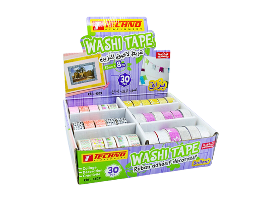 [TE4529] RUBAN ADHESIF TECHNO WASHI TAPE 4529