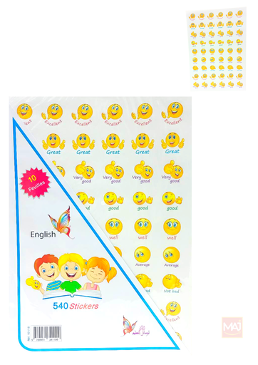 [EL10118] STICKERS SMAIL EN ANGLAIS 