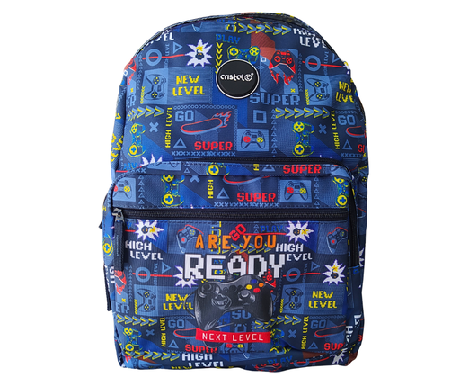 [CR3711] SAC A DOS CRISTAL 2 POCHES GARCON  3711