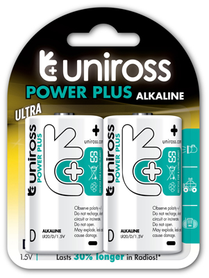 PILE UNIROSS POWER PLUS ALKALINE 1.5V