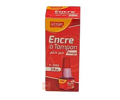 [P0259] ENCRE A TAMPON PAGE ROUGE