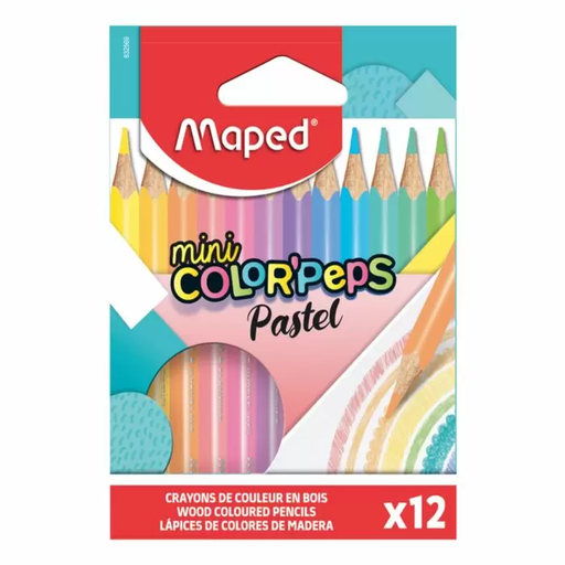 [MA832569] CRAYONS COULEURS MAPED PASTEL MINI X12 COLOR'PEPS 832569