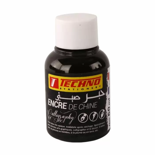 [TE5612] ENCRE DE CHINE TECHNO 60ml NOIR 5612