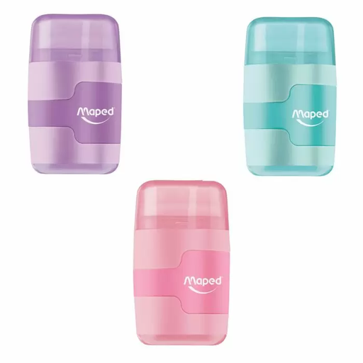 [MA049231] TAILLE CRAYONS + GOMME MAPED CONNECT PASTEL 2 TROUS 04921