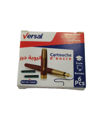 [VR104001] CARTOUCHE STYLO A PLUME VERSAL 6PCS