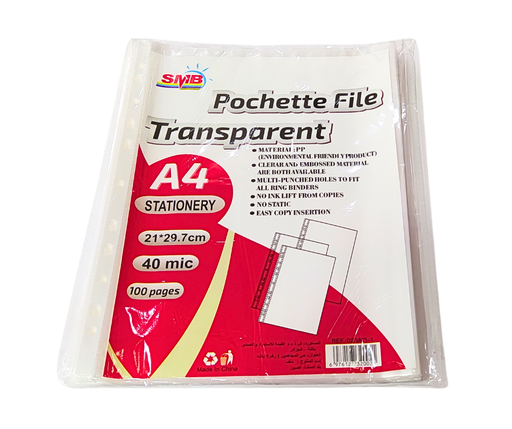 [023A111] POCHETTE PERFOREE SMB 40M