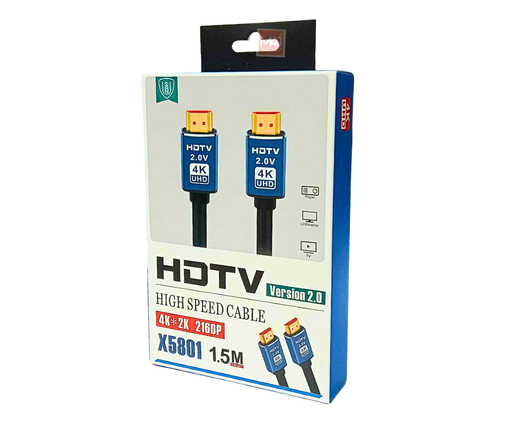 [HDTV4KBLUE1.5M] CABLE HDMI 1.5M 4K*2K