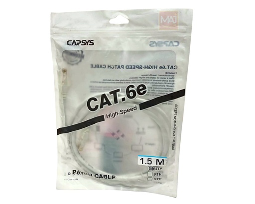 [CRCC61.5] CABLE RESEAU CAPSYS C6 1.5M 