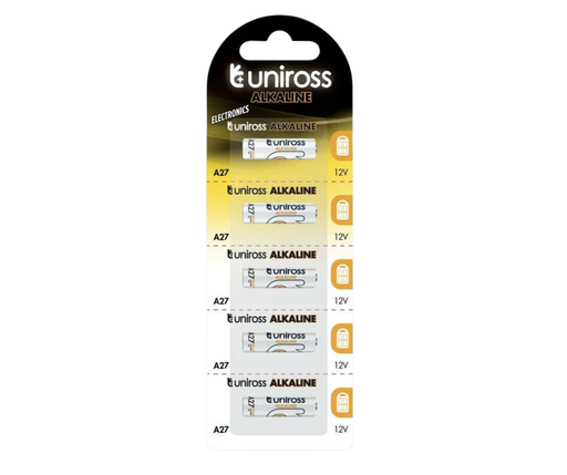 [UNI27A] PILE UNIROSS ALKALINE 12V 