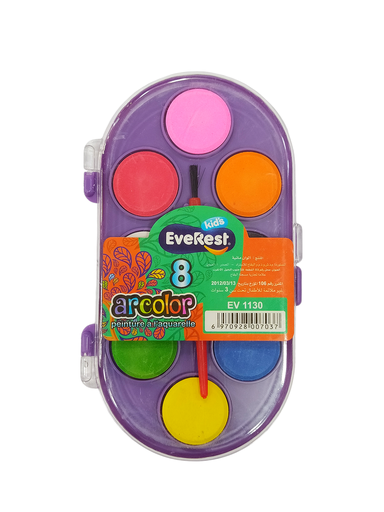 [EV1130] AQUARELLE EVEREST 8 COULEURS EV1130