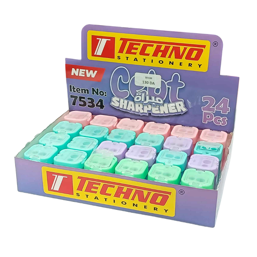 [TE7534] TAILLE CRAYON TECHNO CEBT 2 TROUS 