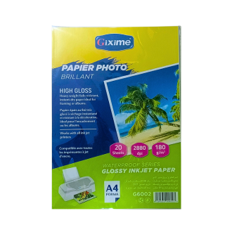 [G6002] PAPIER PHOTO BRILLANT GIXIME 180G/M 
