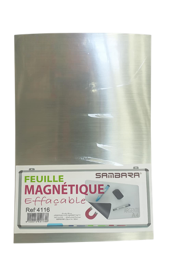[SA4116] PLAQUE MAGNETIQUE SAMBARA ARGENTE SA4116