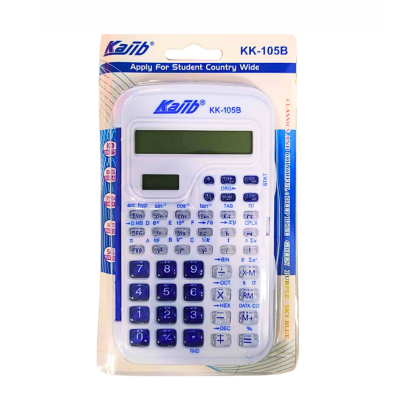 [KK105B] CALCULATRICE KAJIB 105B AA COULEUR BLEU 