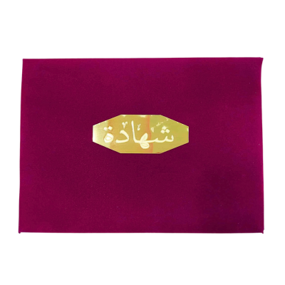 [P105] PORTE DIPLOME EN VELOURS MIRAL P105