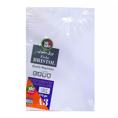 [YA1388] BRISTOL BLANC A3 YAPAP 170 GRM YA1388