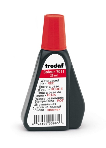 [7011R] ENCRE A TAMPON TRODAT ROUGE 28ML