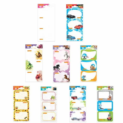 [TE9342] ETIQUETTE SCOLAIRE ADHESIVES TECHNO 